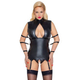 Cottelli Bondage Plus Basque Black from Nice 'n' Naughty